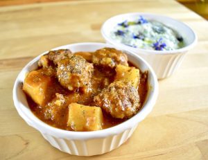 Turkish Venison Meatball Stew and Jajik