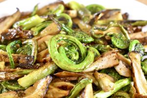 Roasted Spring Veggies with Curry Oil