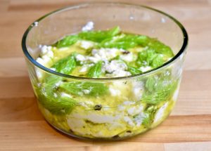 Spruce Tip Marinated Goat Cheese