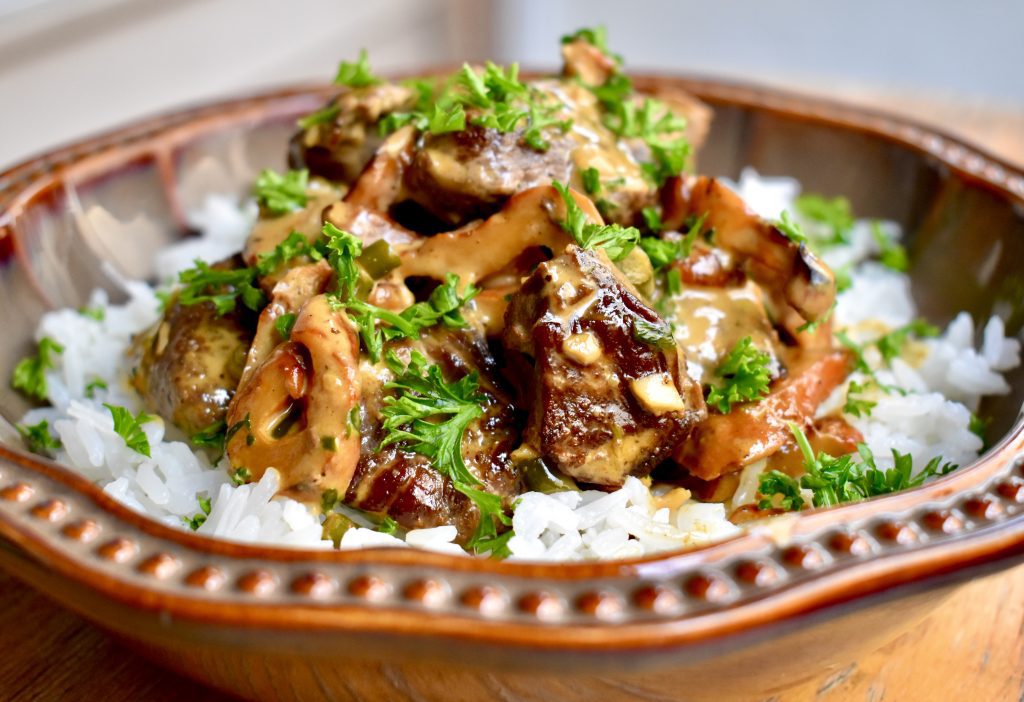 Creamy Cajun Steak and Wild Mushrooms