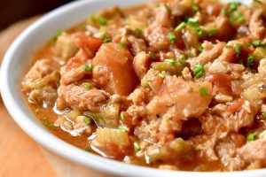 "Crab" Gumbo with Bear's Head Tooth Mushroom