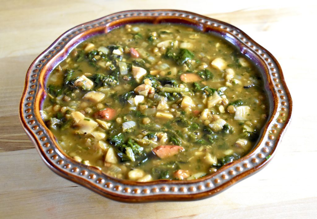 Mixed Wild Mushroom and Lentil Soup